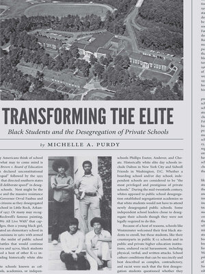 Transforming the Elite - ebook